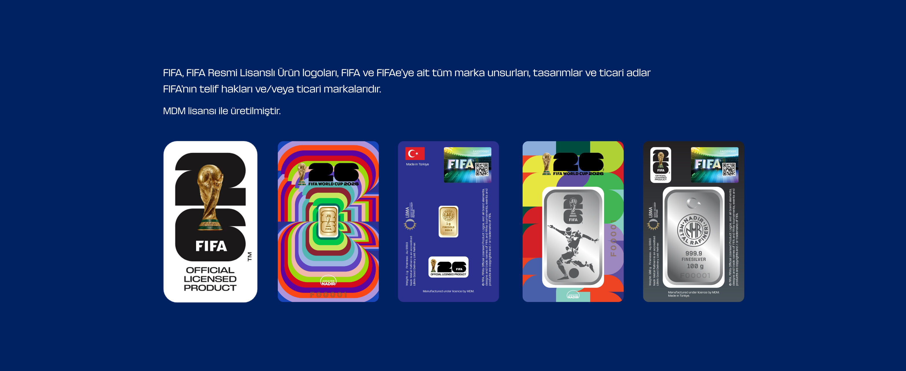 Nadir Metal'den FIFA World Cup 2026™ Rüyası: Altın ve Gümüş Külçelerle Milli Onur