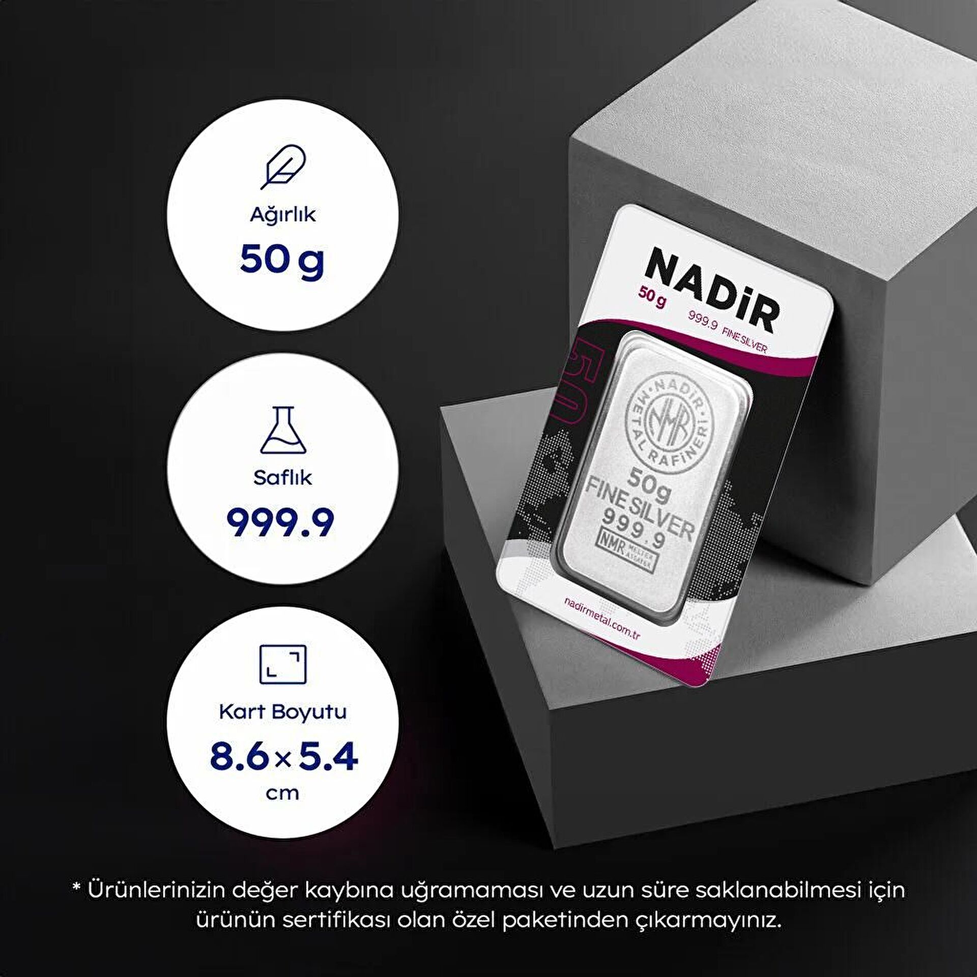 NadirGold 50 Gr Gümüş - 4
