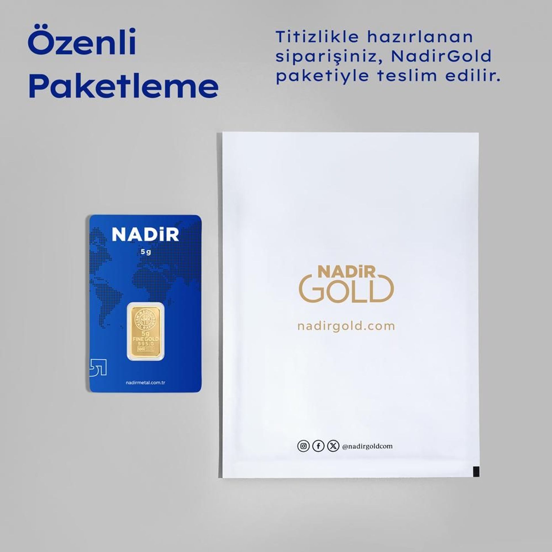 NadirGold 5 Gr Külçe Altın - 4