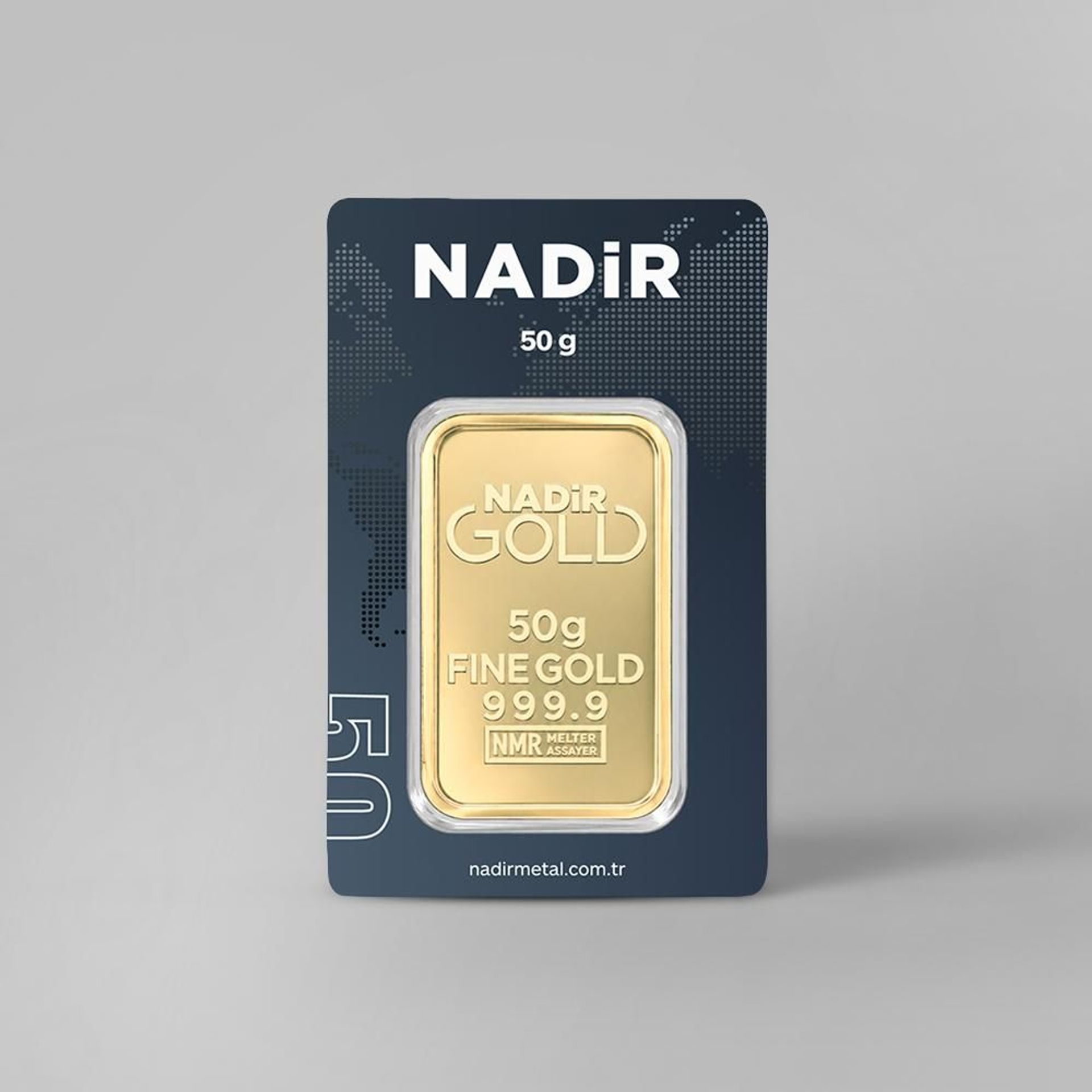 NadirGold 50 Gr Külçe Altın 999.9