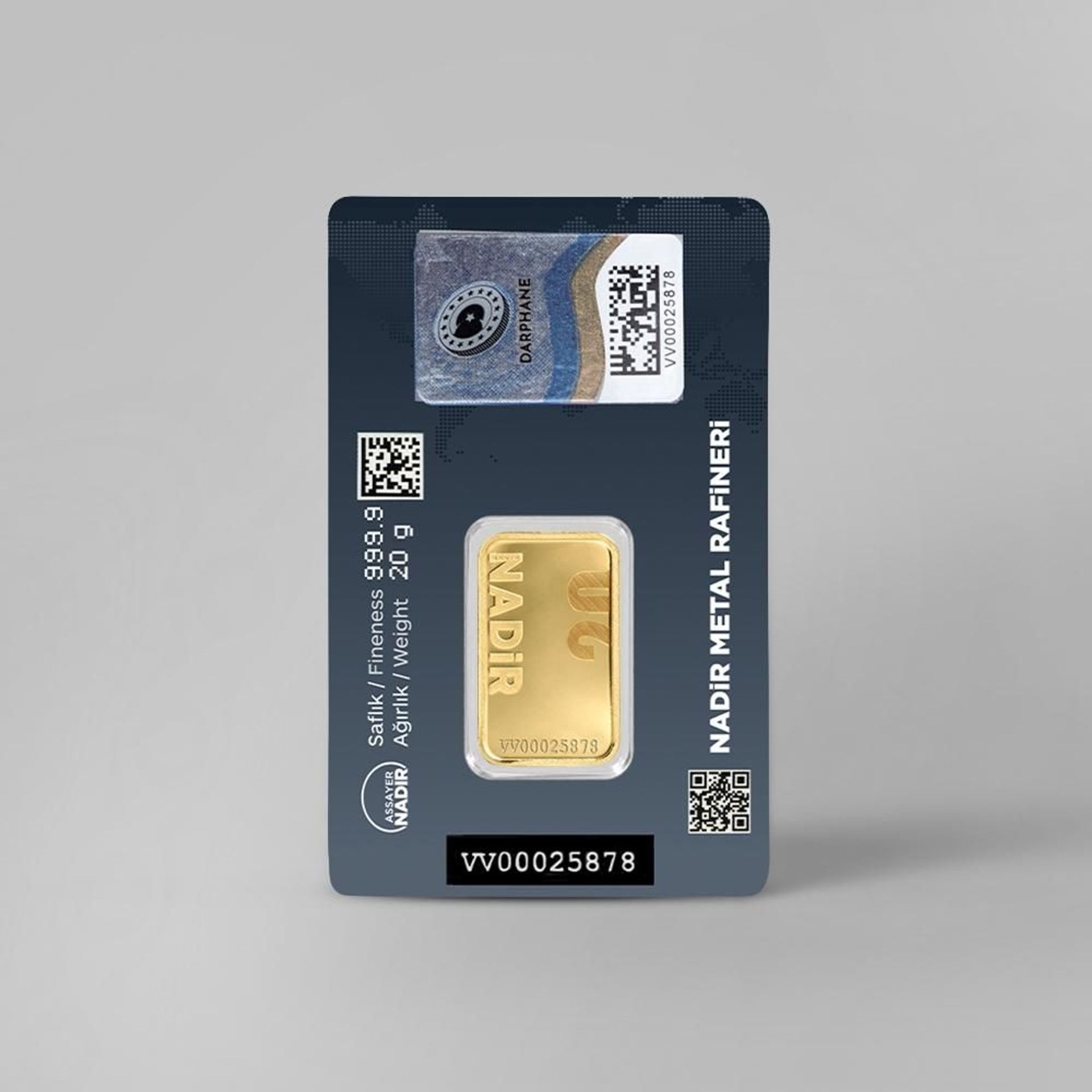 NadirGold 20 Gr Külçe Altın 999.9 - 2