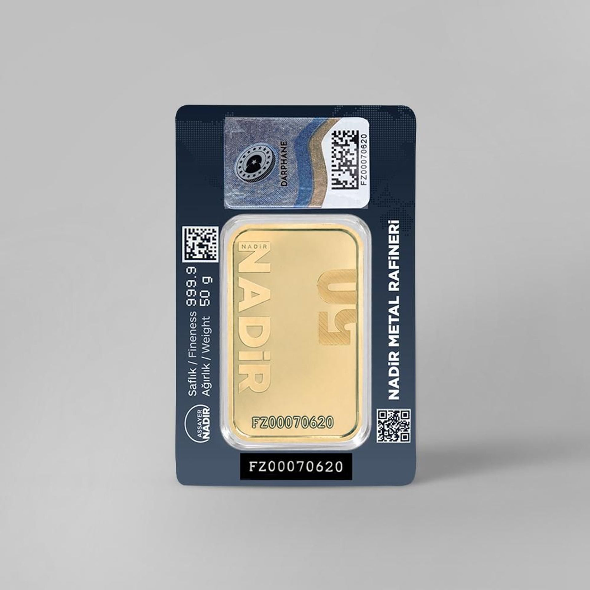 NadirGold 50 Gr Külçe Altın 999.9 - 2