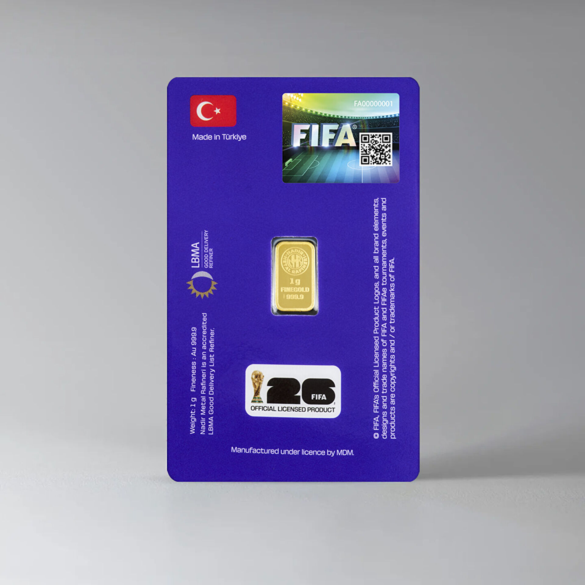 Fifa World Cup 2026™ 1 Gr Külçe Altın - 2