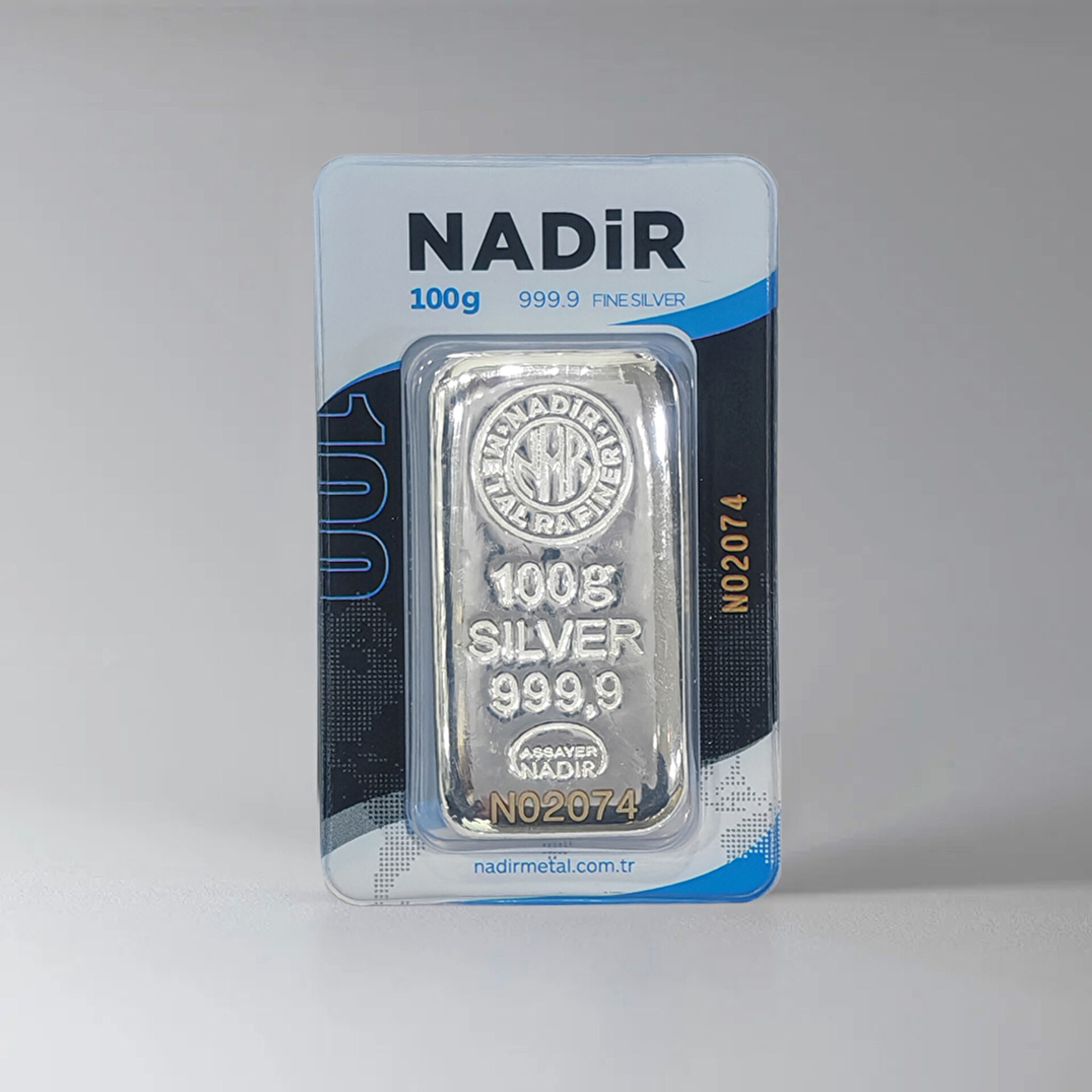 NadirGold 100 Gr Gümüş Külçe (Döküm)