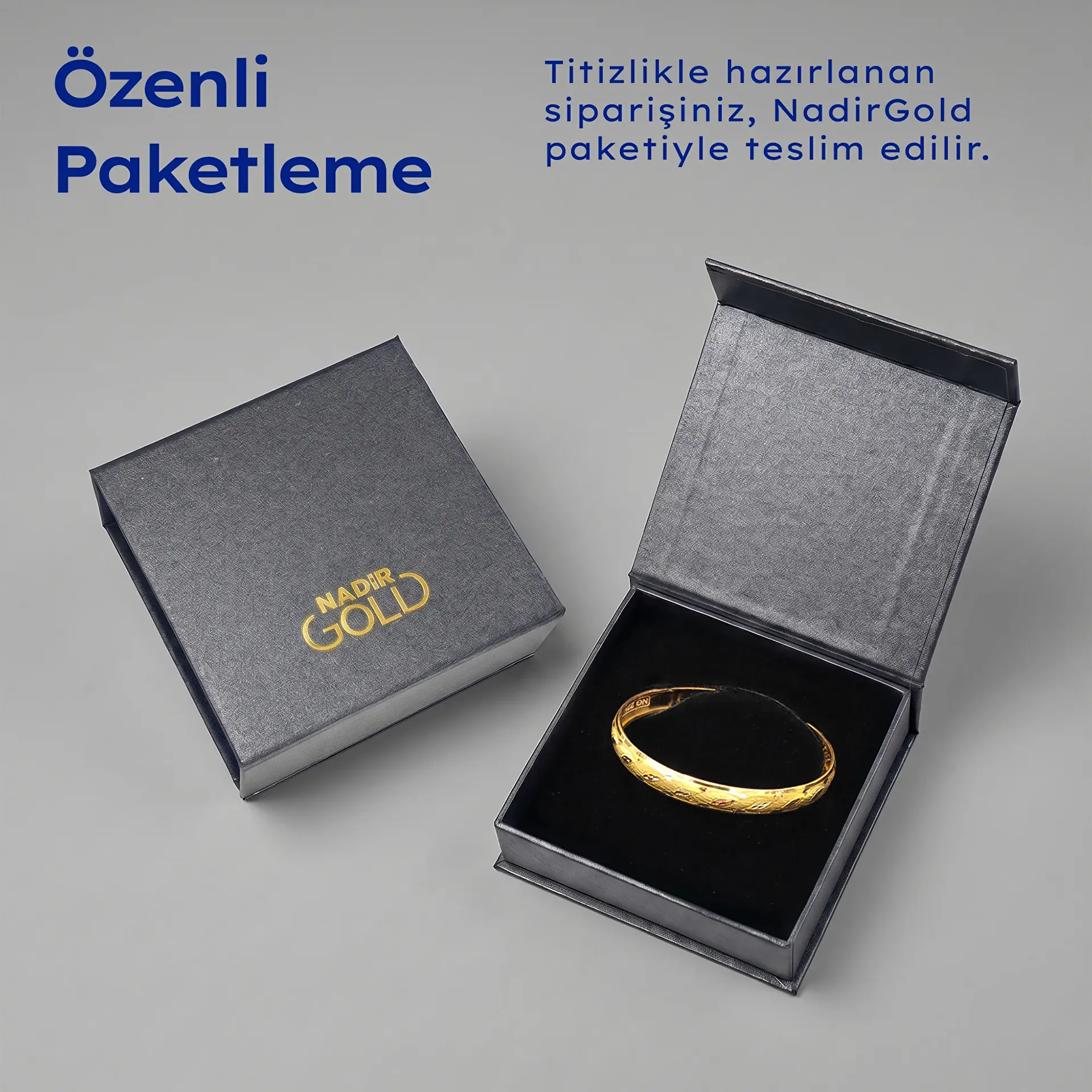 NadirGold 22 Ayar Badem Bilezik 7 Gr - 3