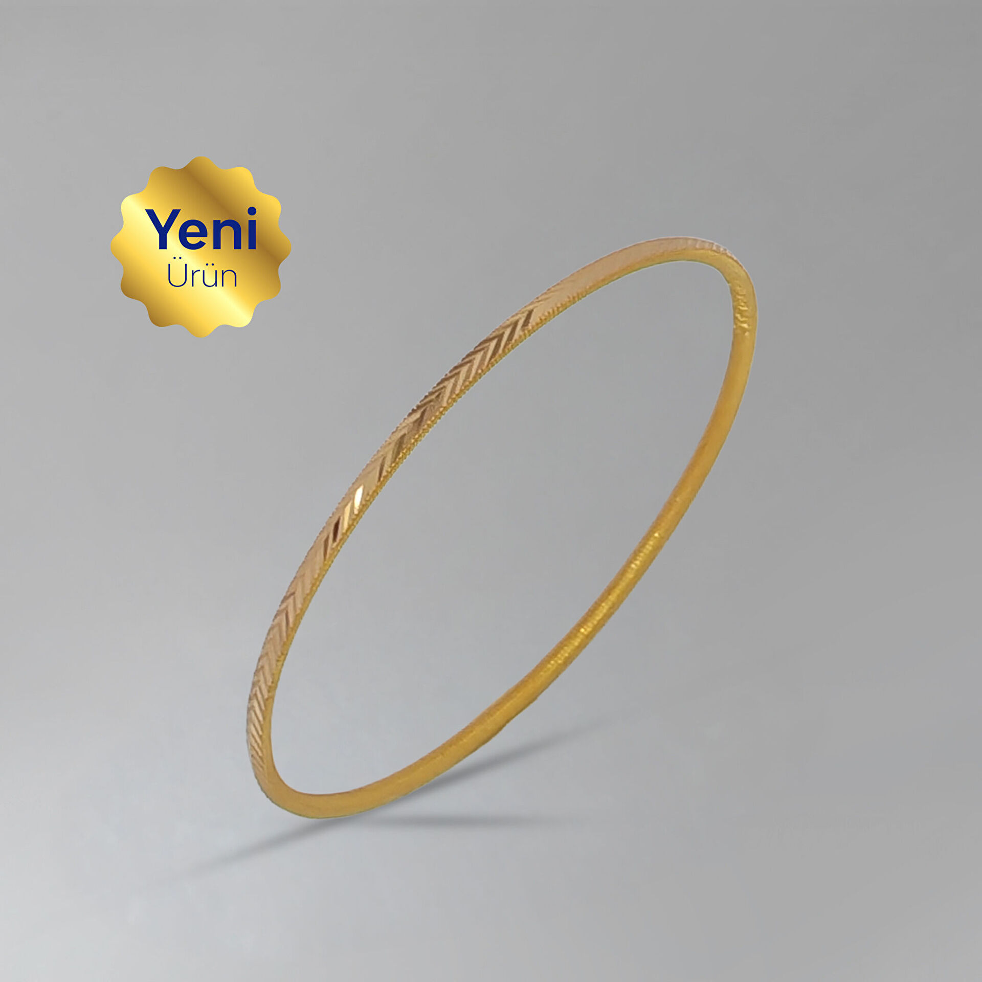 NadirGold 22 Ayar Balık Sırtı Bilezik 11 Gr - 1