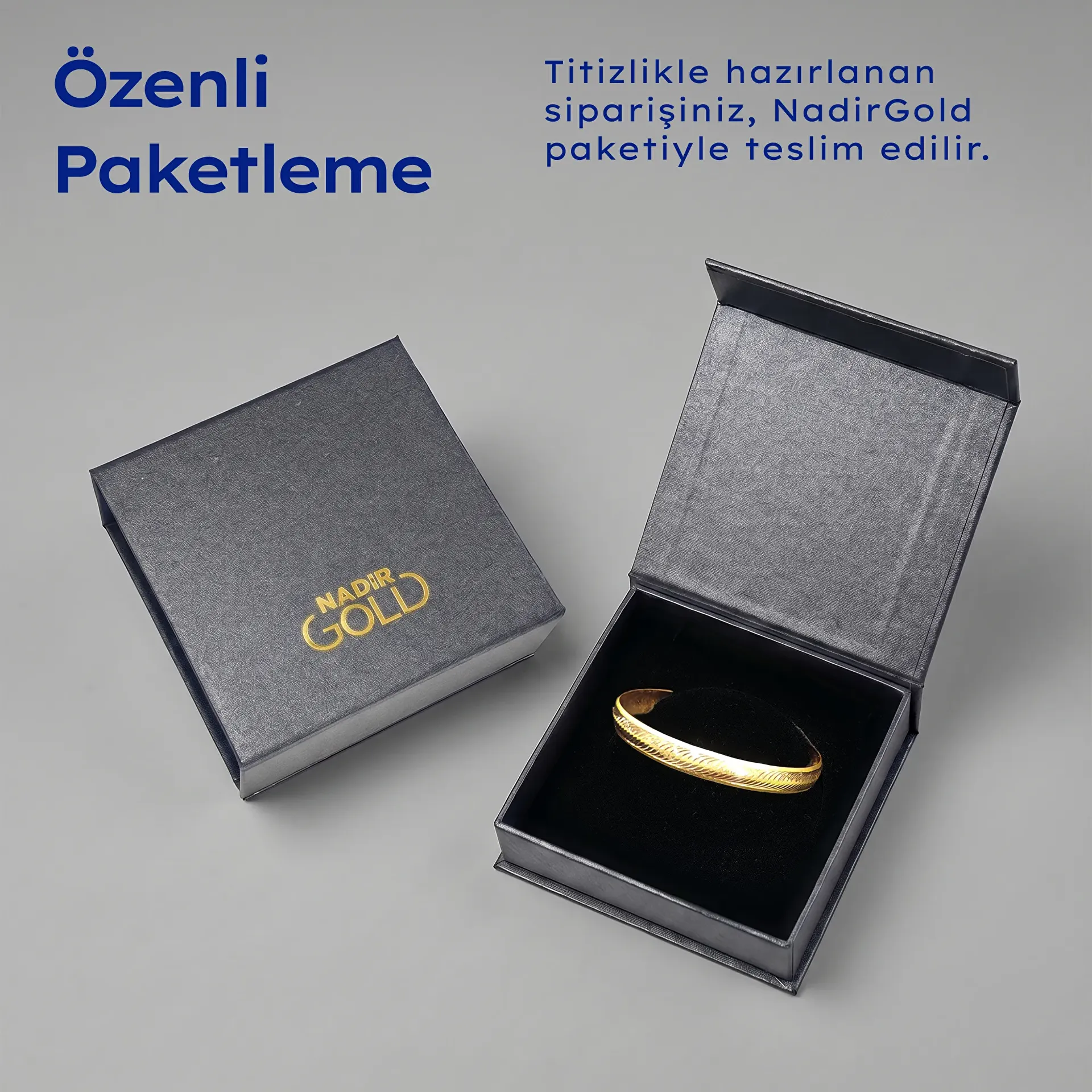 NadirGold 22 Ayar Dokulu Bilezik 6 Gr - 3