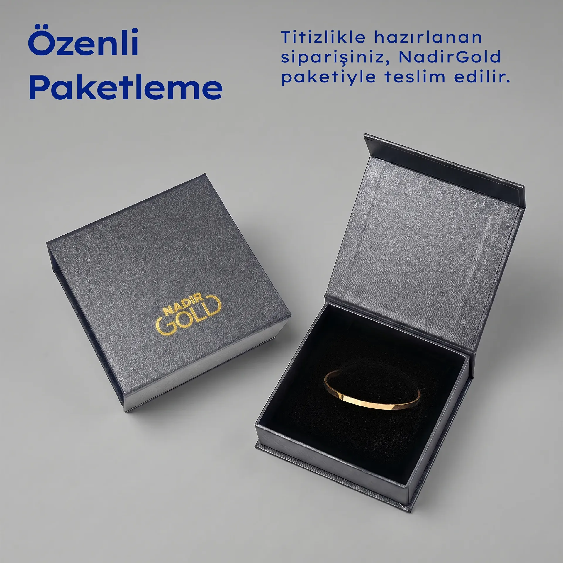 NadirGold 22 Ayar Kibrit Çöpü Bilezik 12 Gr - 3