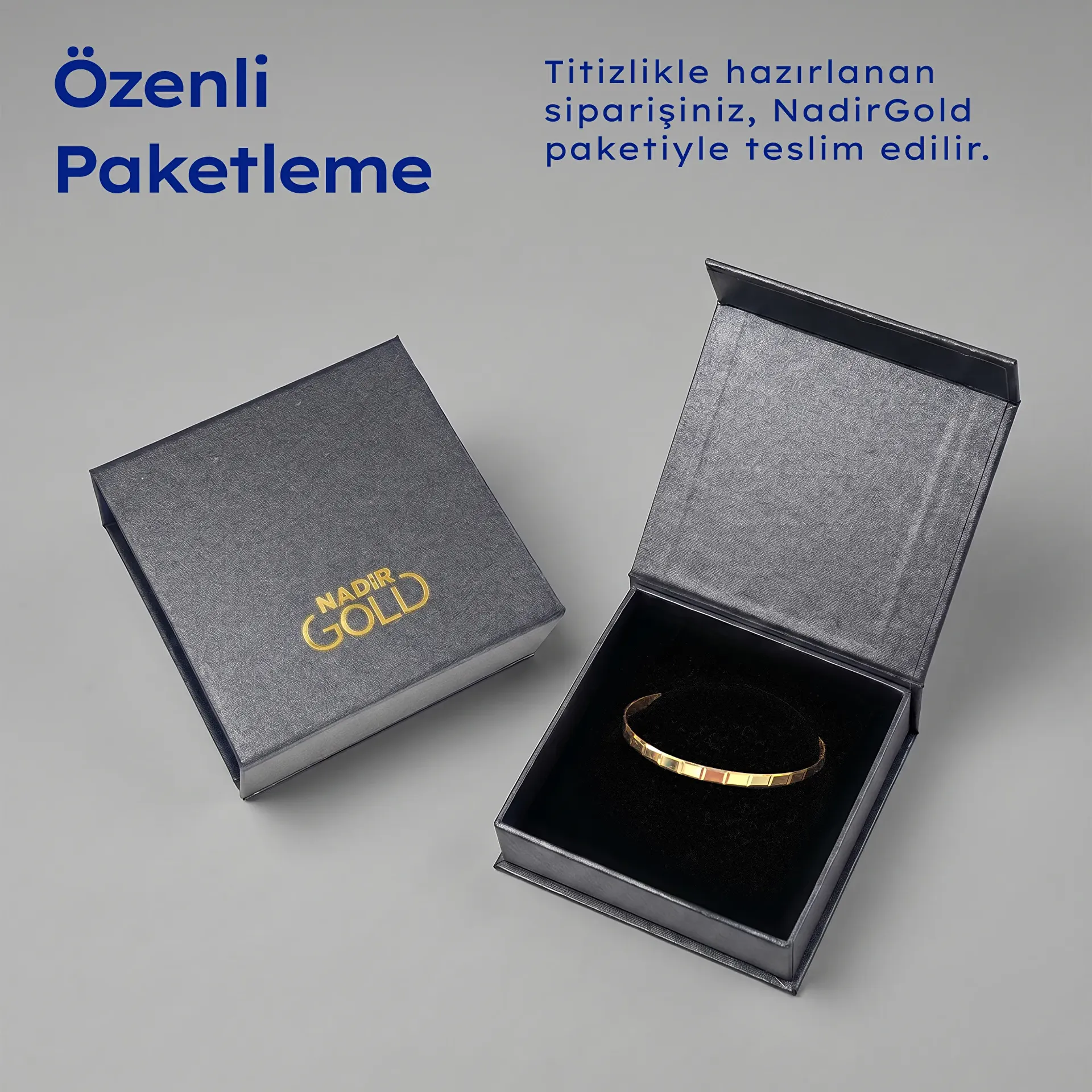 NadirGold 22 Ayar Parçalı Kibrit Çöpü Bilezik 8 Gr - 3