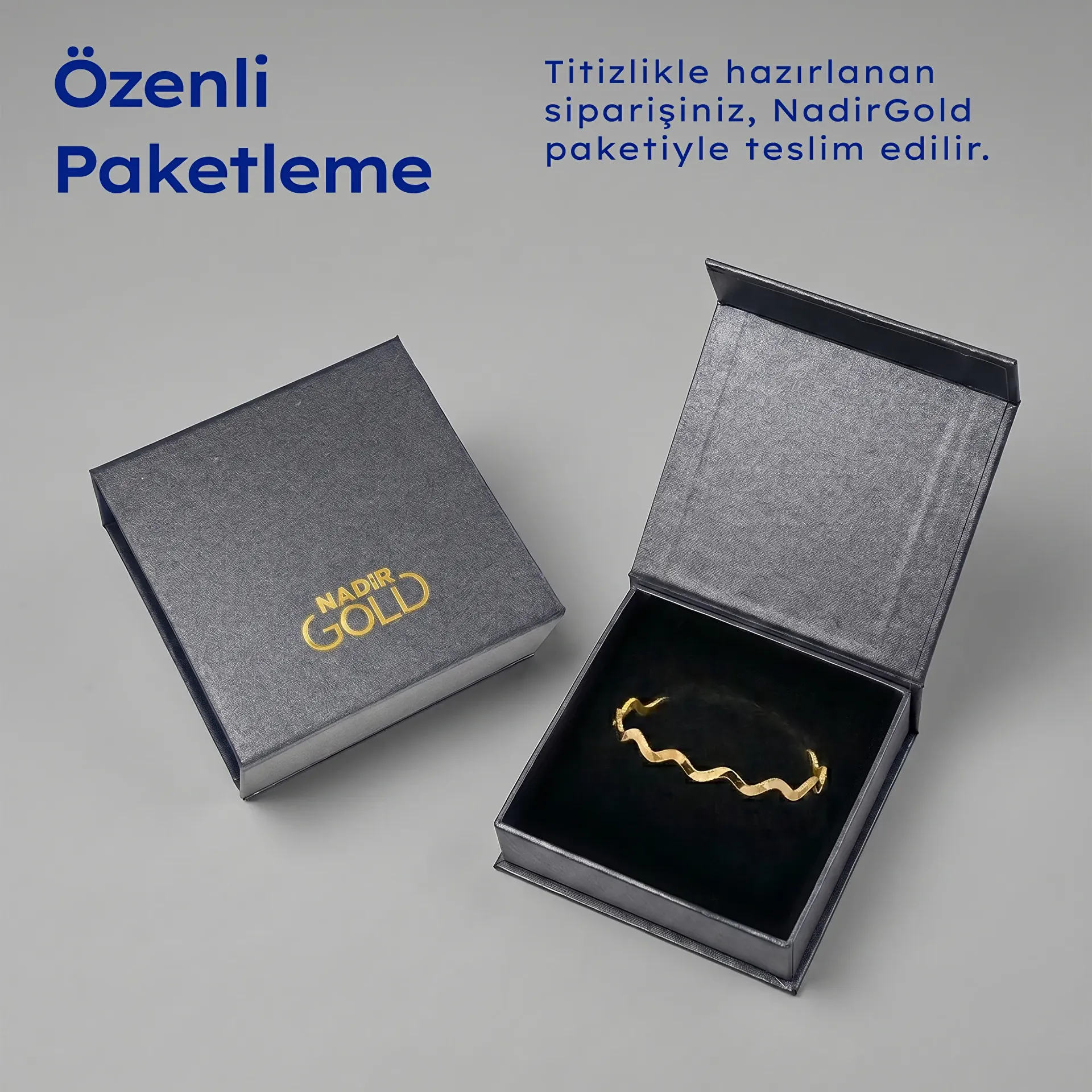 NadirGold 22 Ayar Zikzak Ajda Bilezik 10 Gr - 3