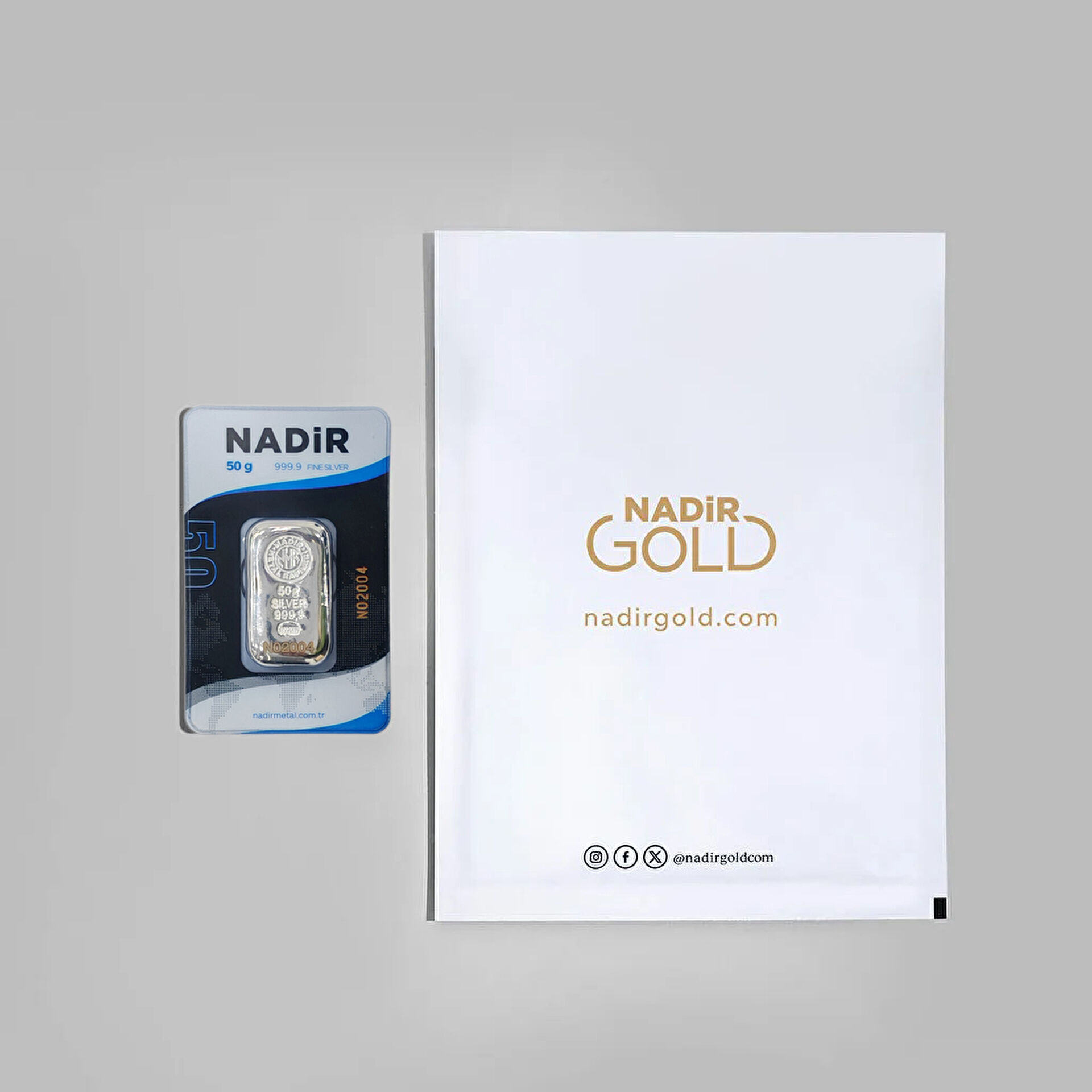 NadirGold 50 Gr Gümüş Külçe (Döküm) - 3