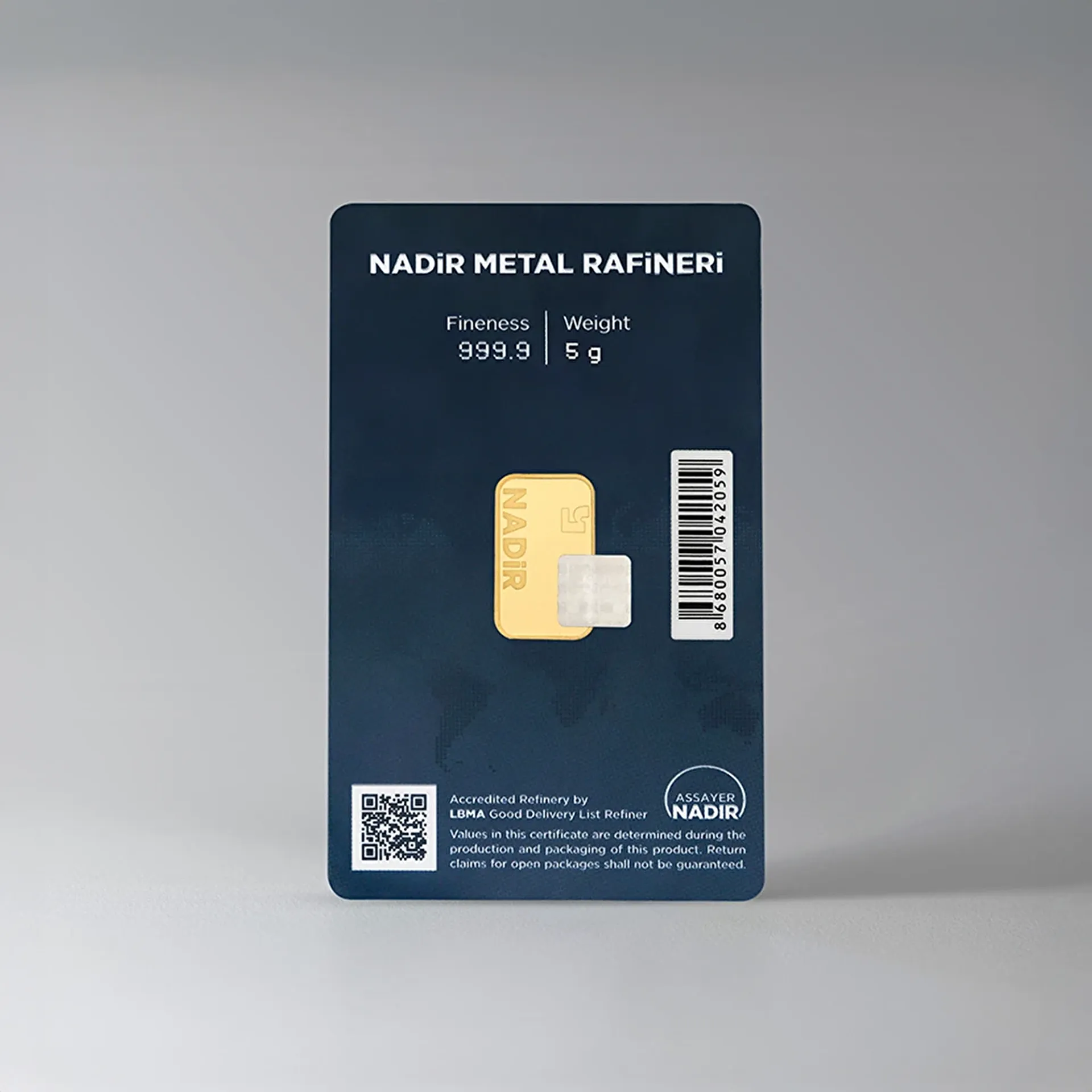 NadirGold 5 Gr Külçe Altın 999.9 - 2