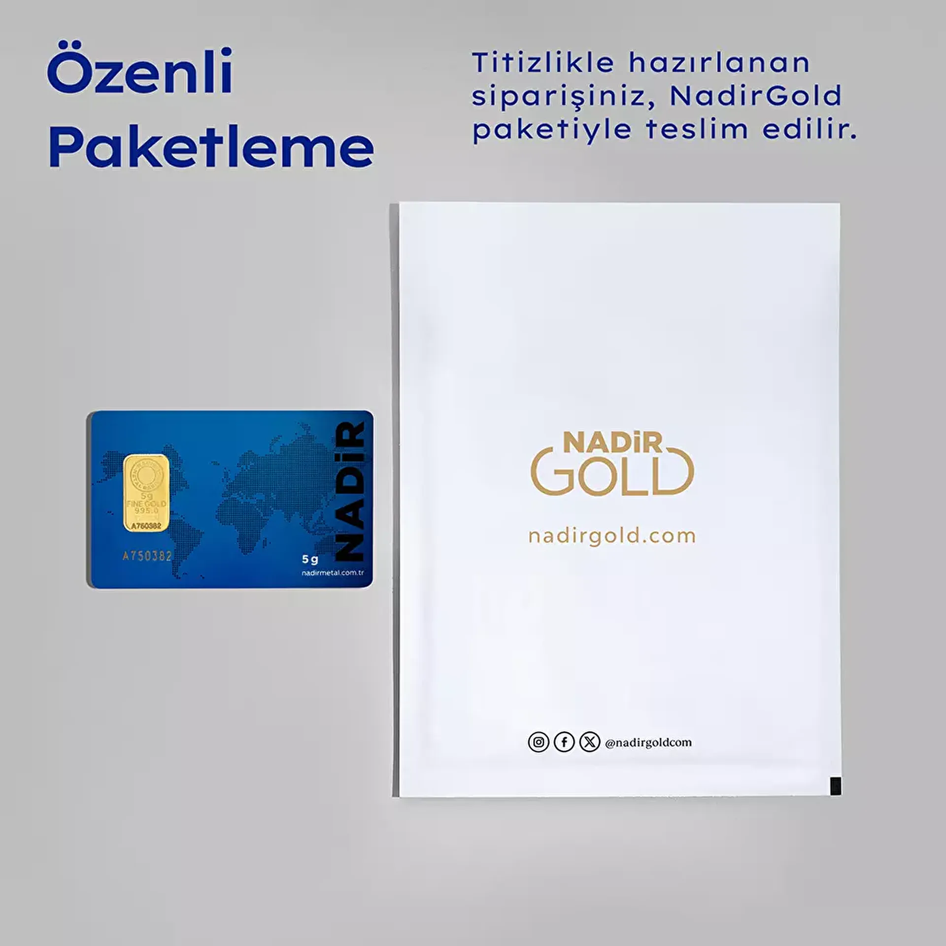 NadirGold 5 Gr Külçe Altın - 4