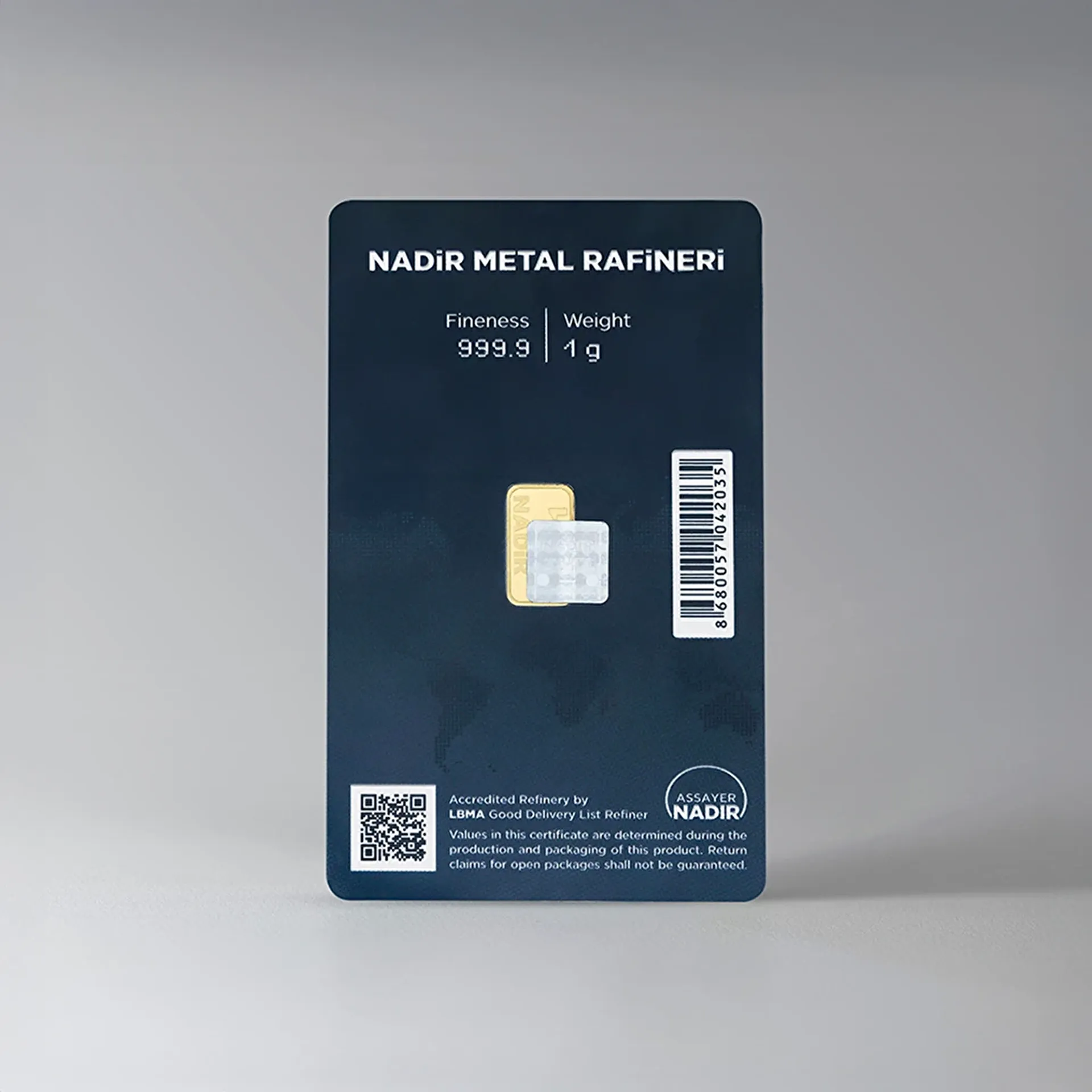 NadirGold 1 Gr Külçe Altın 999.9 - 2