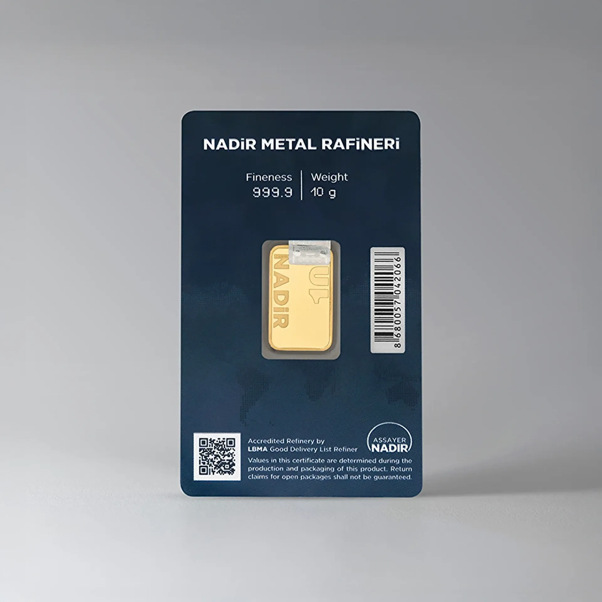 NadirGold 10 Gr Külçe Altın 999.9 - 2