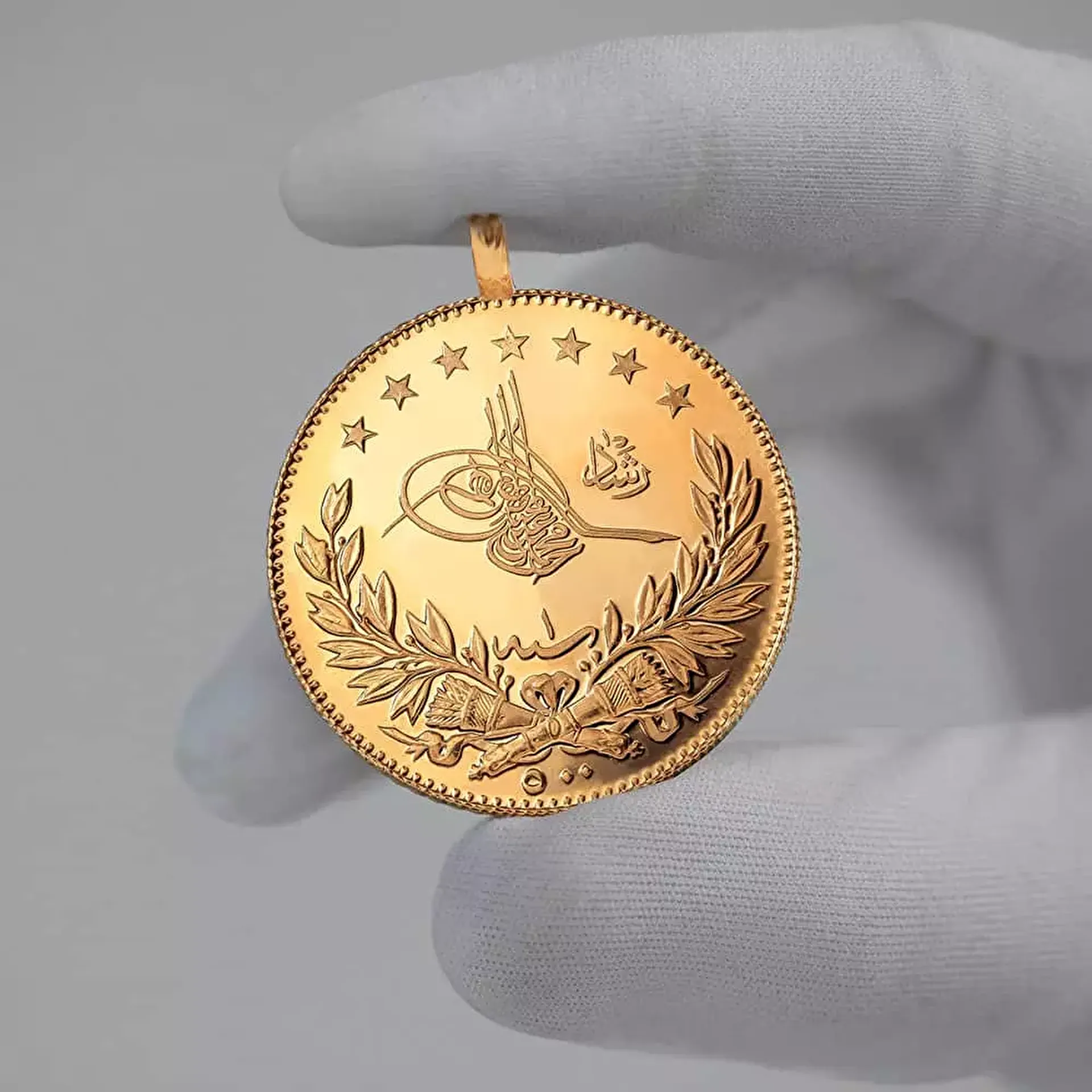 Reşat 5´lik Altın Darphane Basımı Kulplu