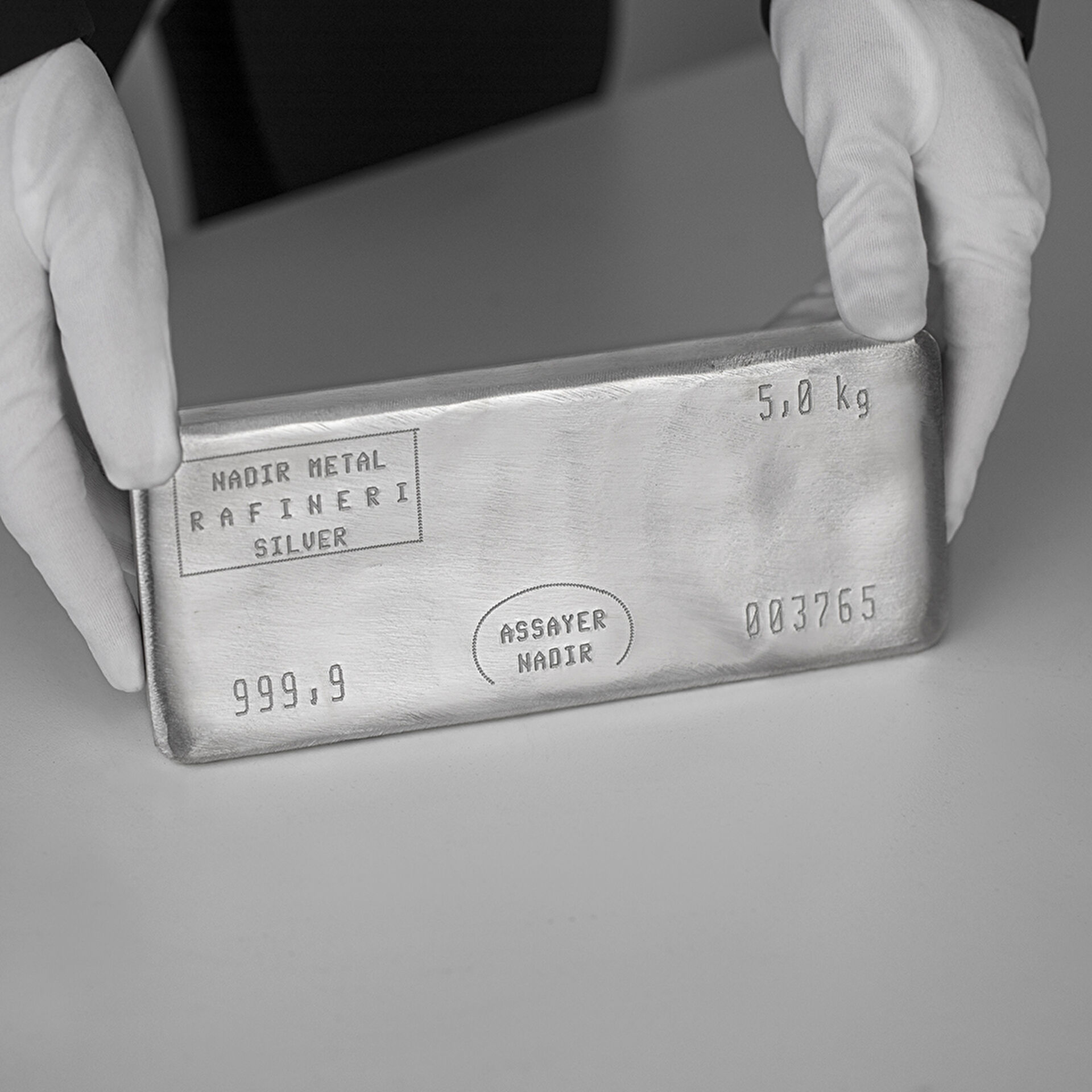 NadirGold 5 Kg 999‚9 Gümüş Külçe - 1