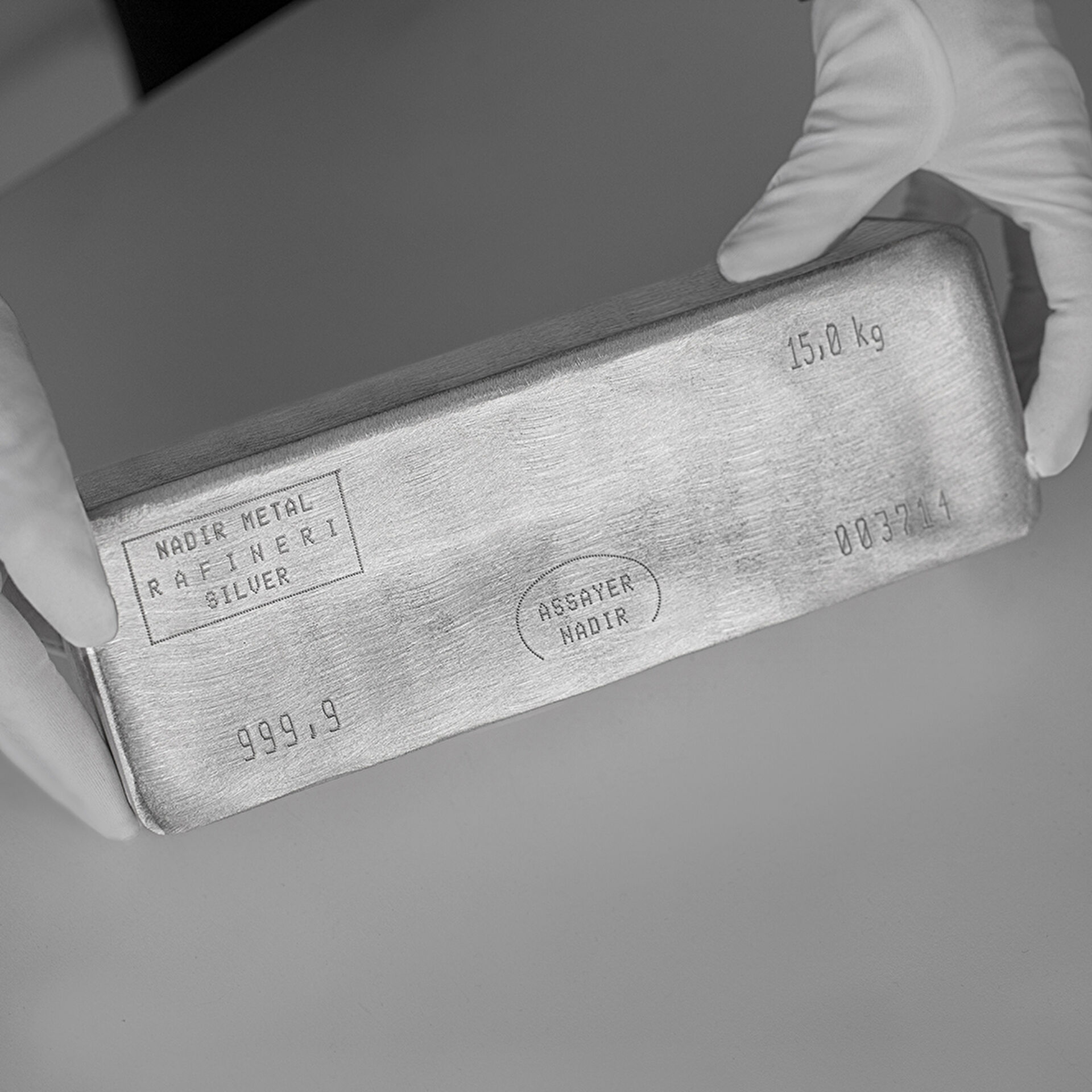 NadirGold 15 Kg 999‚9 Gümüş Külçe - 1