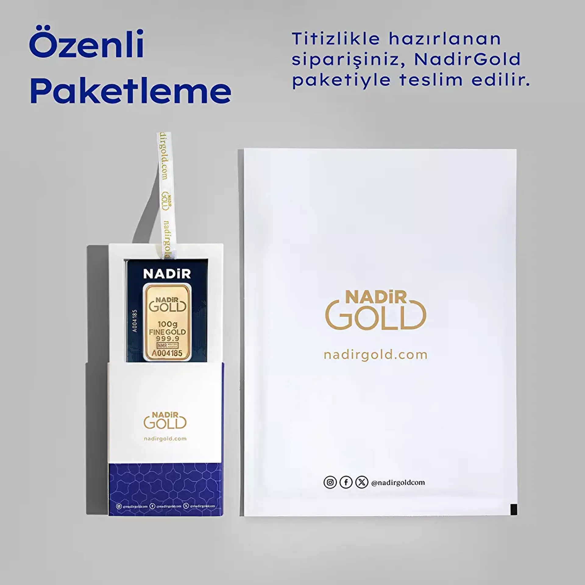 NadirGold 100 Gr Külçe Altın 999.9 - 4