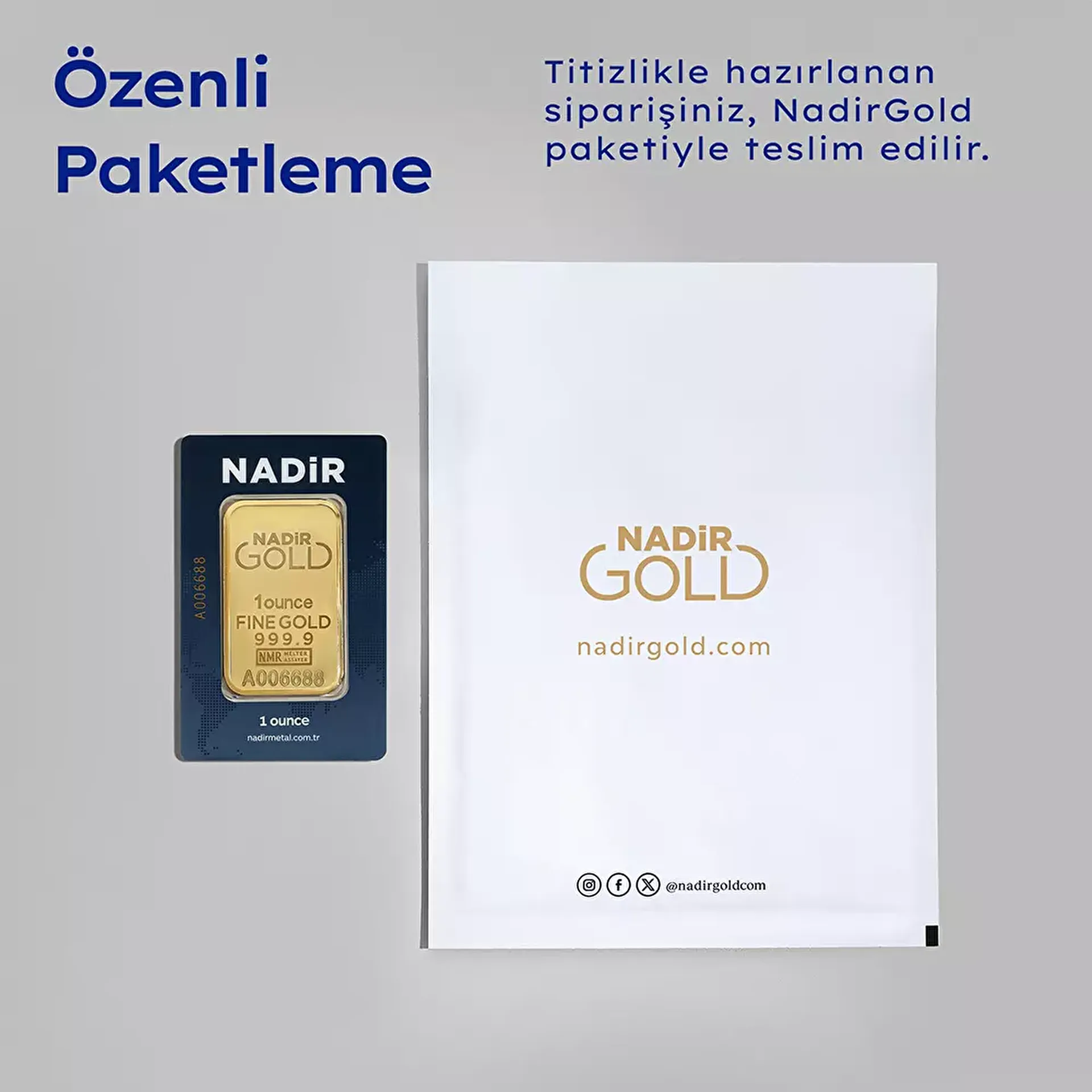 Nadirgold 1 Ons Gr Külçe Altın 999.9 - 4