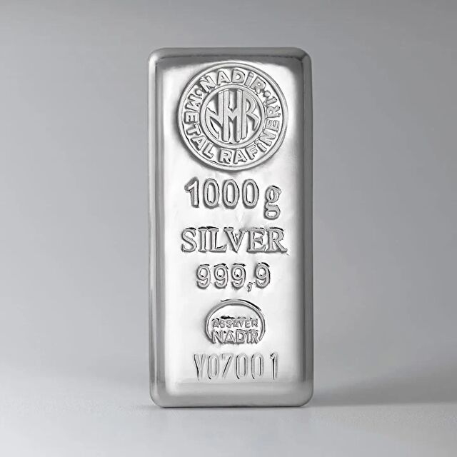 NadirGold 1000 Gr 999‚9 Gümüş Külçe - 1