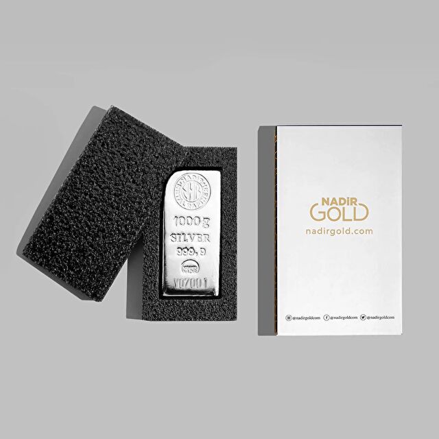 NadirGold 1000 Gr 999‚9 Gümüş Külçe - 2