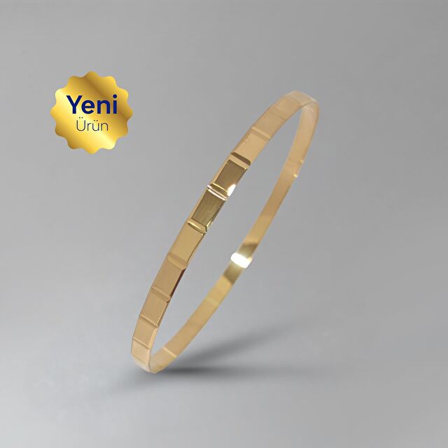 NadirGold 22 Ayar Parçalı Kibrit Çöpü Bilezik 10 Gr - 1